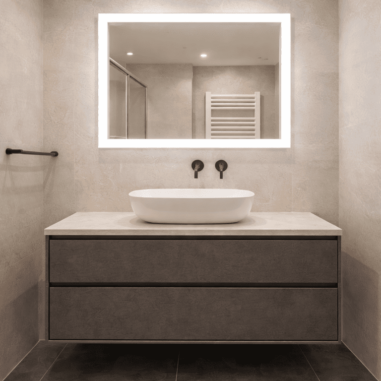 Reforma de baño de 8 metros cuadrados en Valencia