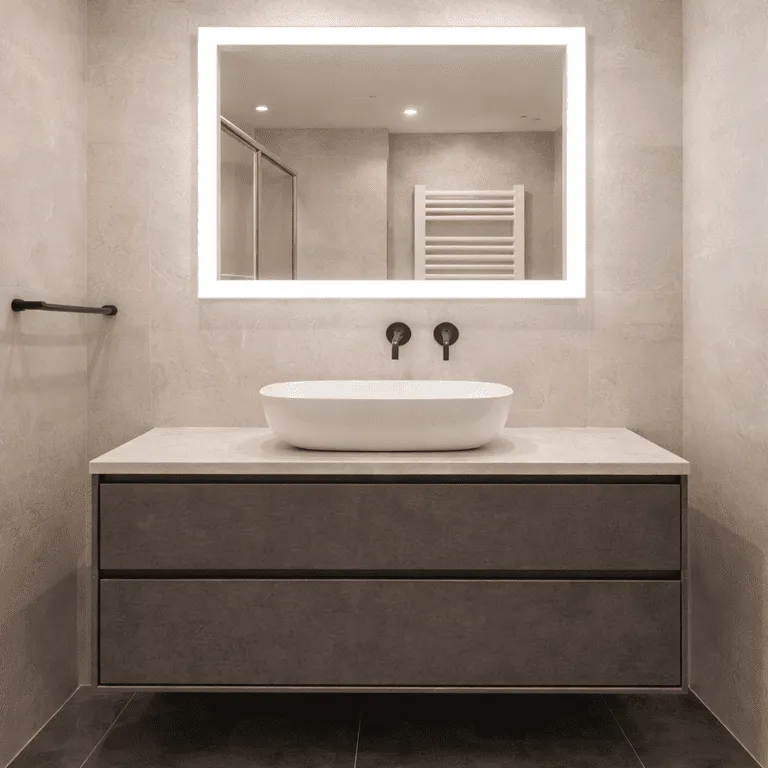 Reforma de baño de 8 metros cuadrados en Valencia