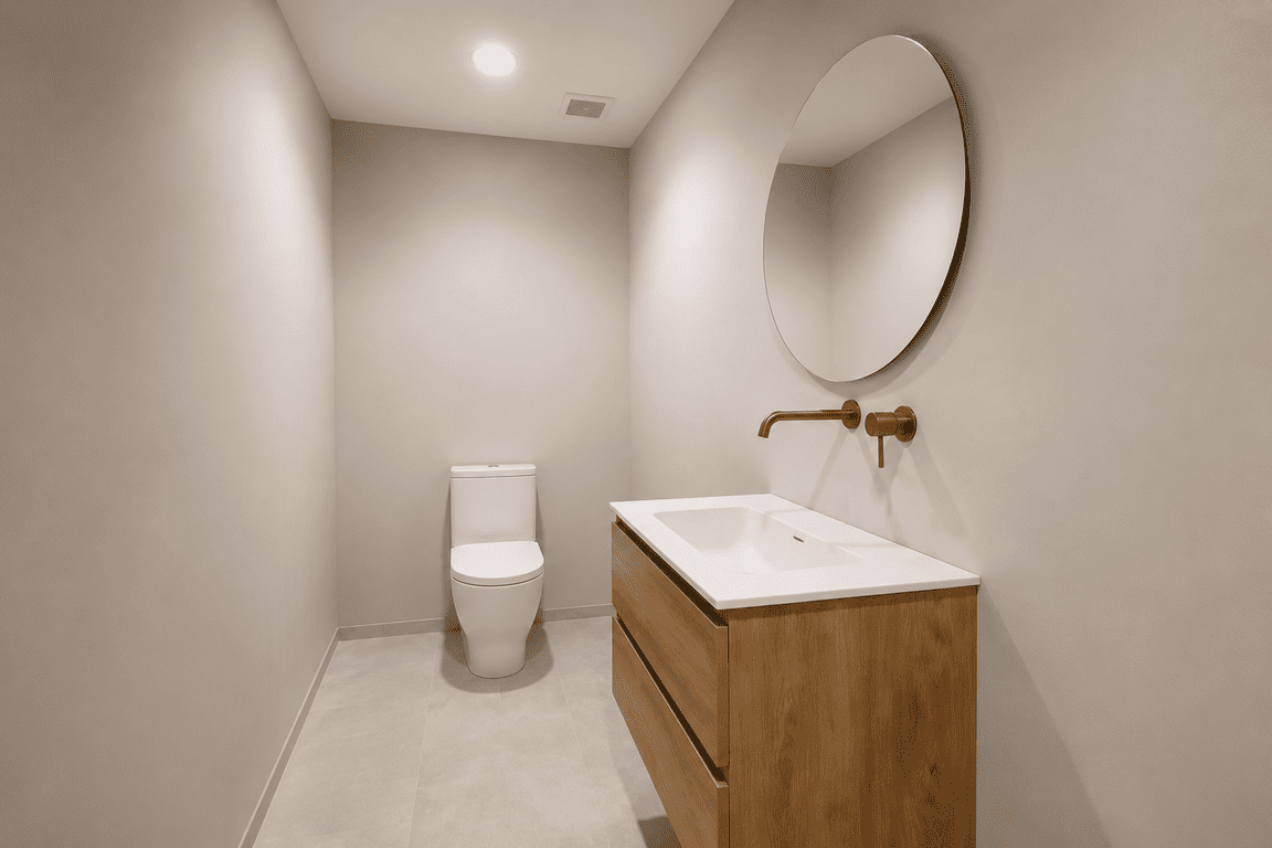 Segundo baño del local comercial reformado en Massanassa (Valencia)