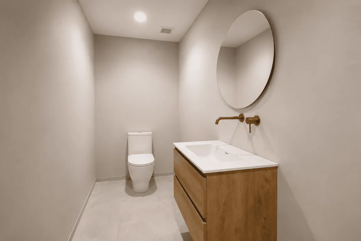 Segundo baño del local comercial reformado en Massanassa (Valencia)